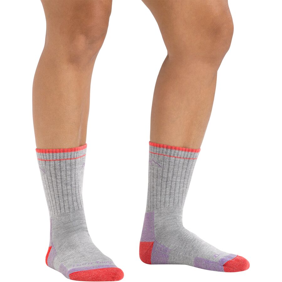 Darn Tough Hiker Coolmax Micro Crew Cushion Socks - Women's Light Gray