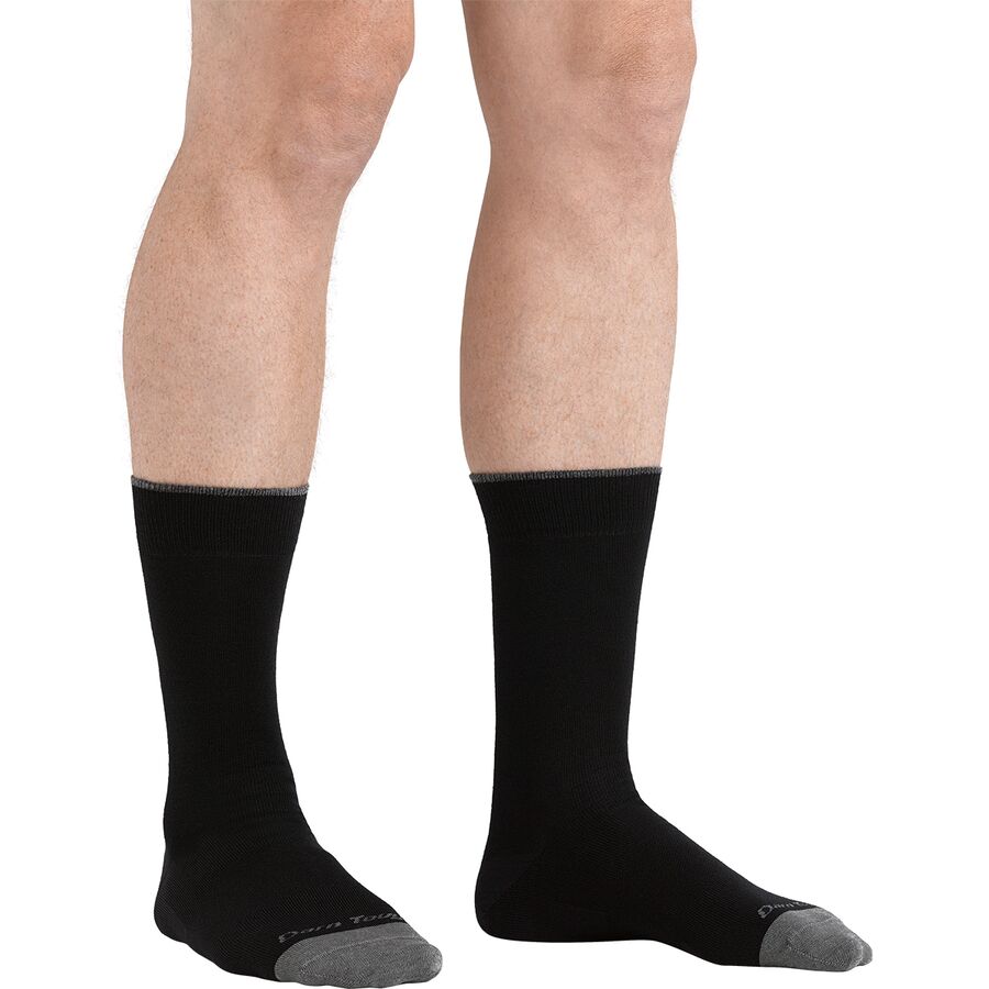 Darn Tough Solid Crew Lightweight Sock Black