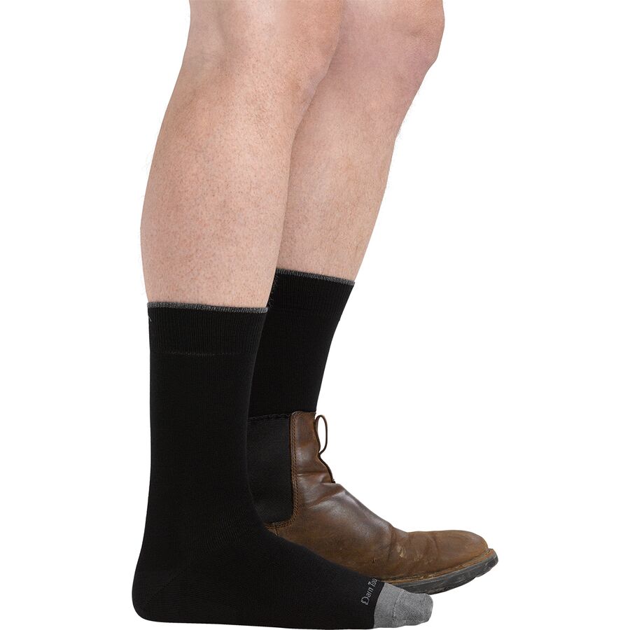 Darn Tough Solid Crew Lightweight Sock Black