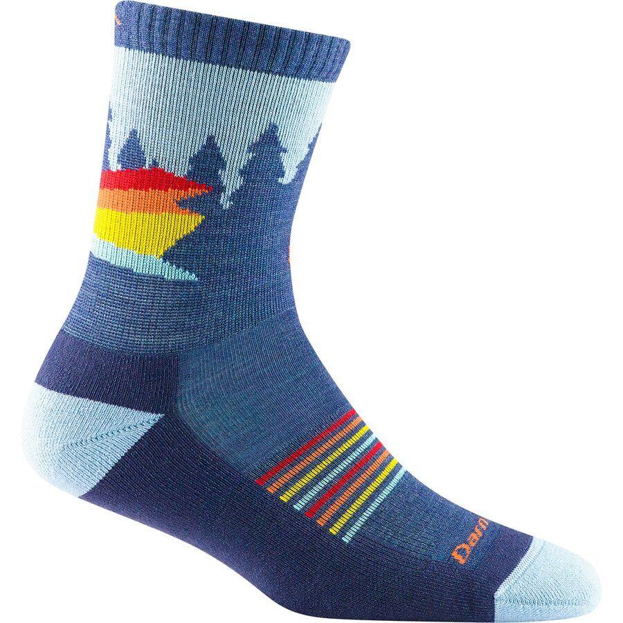 Darn Tough Van Wild Micro Crew Lightweight Hiking Sock - Kids' Denim