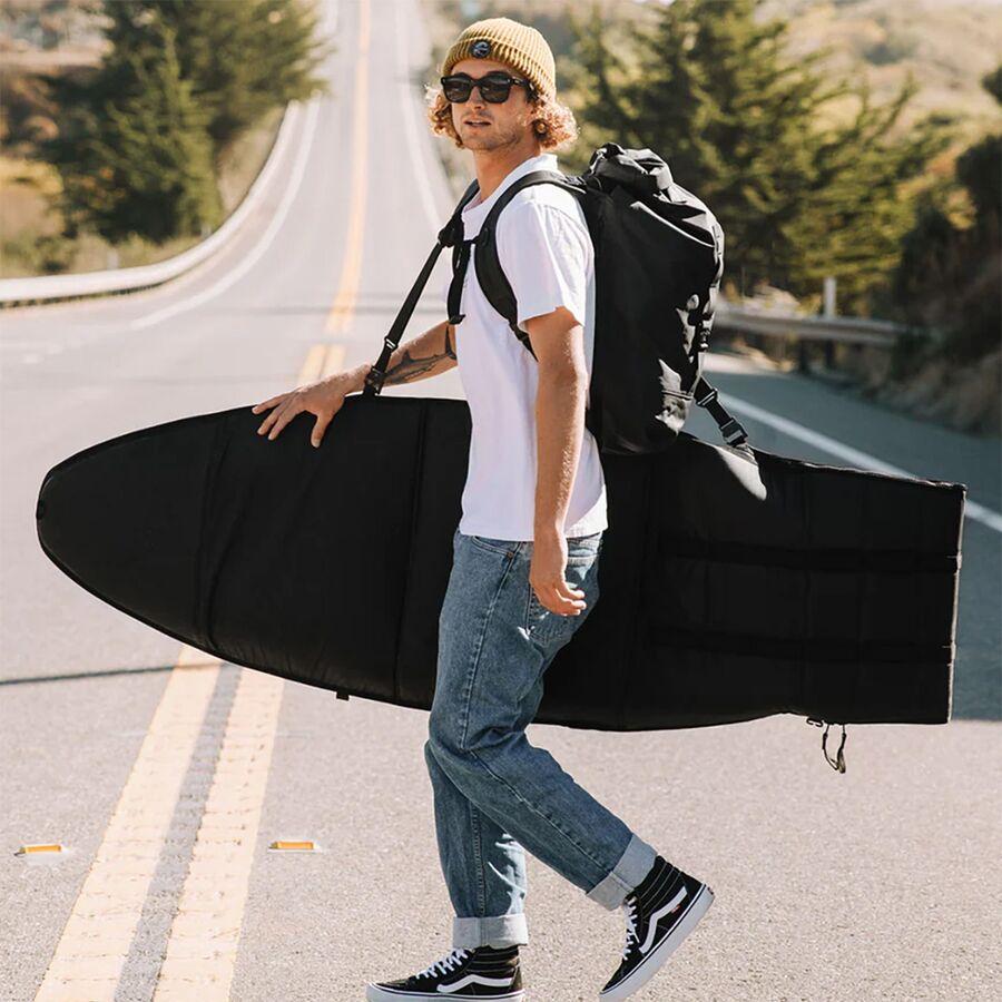 Db Single Board Short Surf Bag Black Out