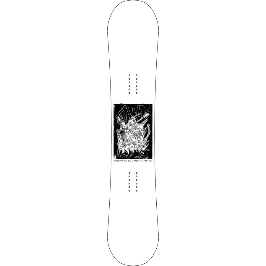 Dinosaurs Will Die Maet X Modest Snowboard - 2025 White