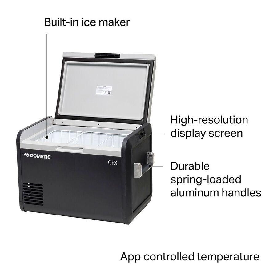 Dometic CFX3 55IM Powered Cooler + Ice Maker Black