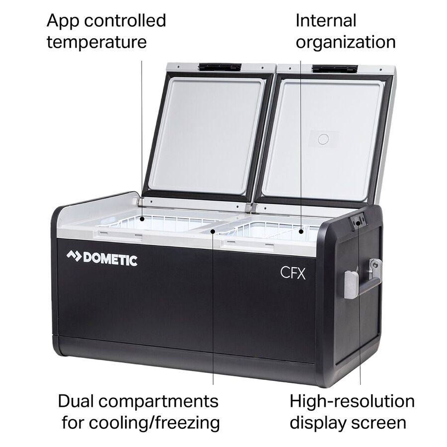 Dometic CFX3 95 Dual Zone Powered Cooler Black