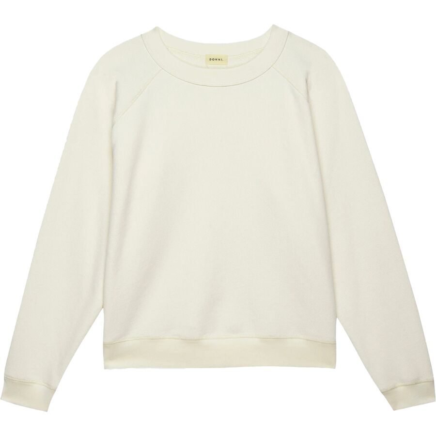 Donni The Eco-Terry Crewneck Sweatshirt - Women's Creme