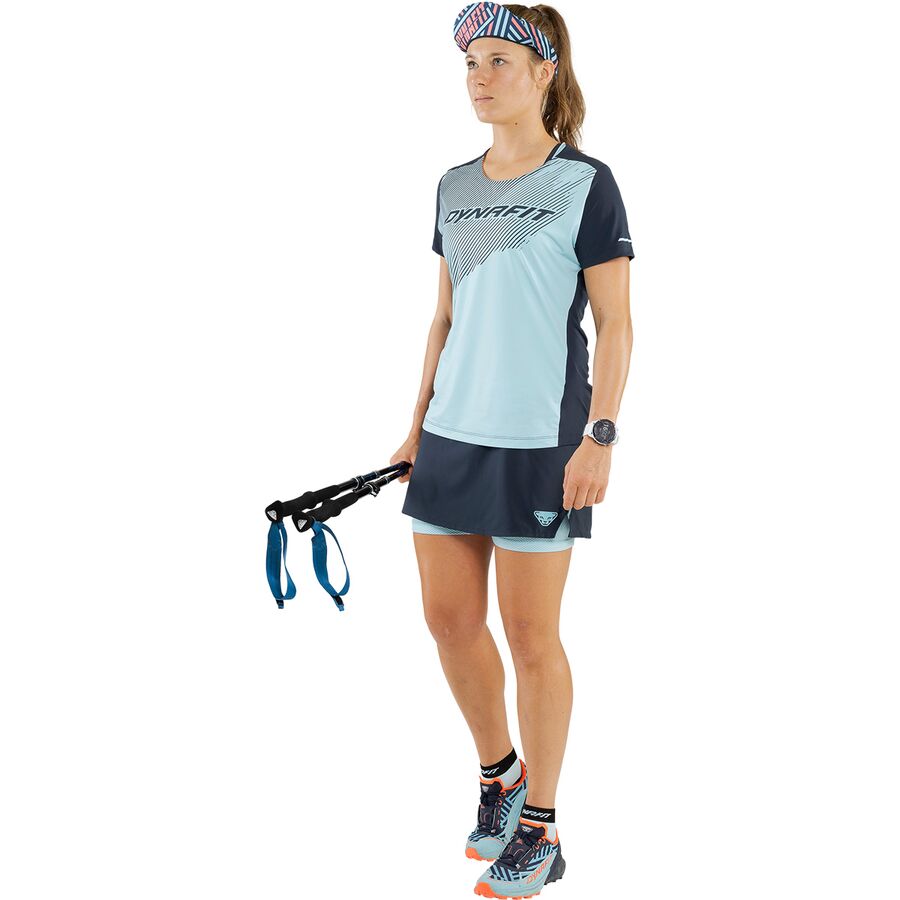 Dynafit Ultra 50 Graphic Trail Running Shoe - Women's Blueberry/Fluo Coral