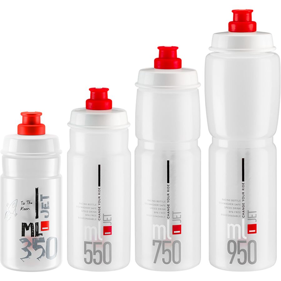 Elite Jet Biodegradable Water Bottle Black/Grey