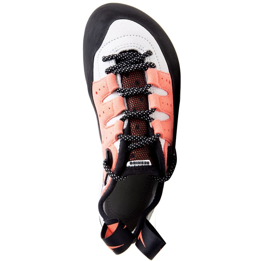 Evolv Geshido Lace Climbing Shoe - Women's White/Coral/Black