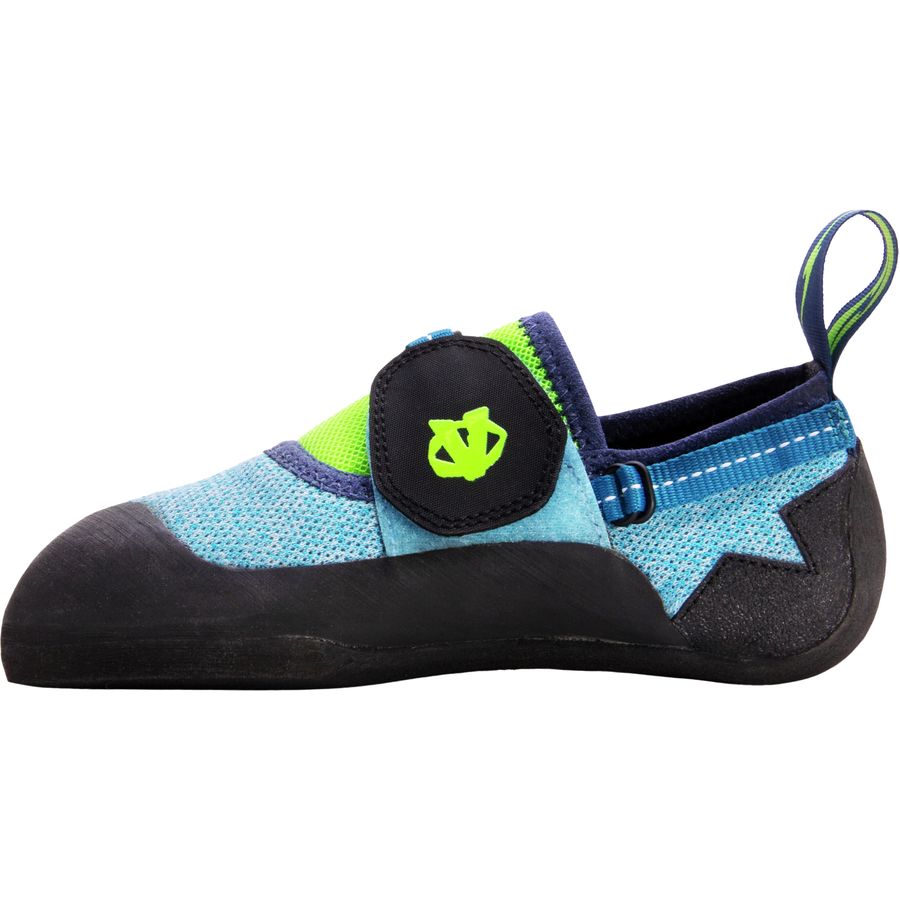 Evolv Venga Climbing Shoe - Kids' Blue/Neon Green