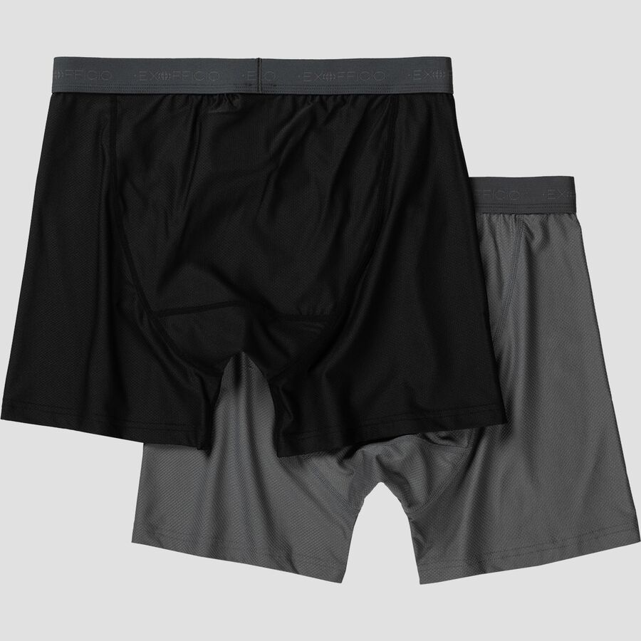 ExOfficio Give-N-Go 2.0 Boxer Brief - 2-Pack - Men's Steel Onyx/Black