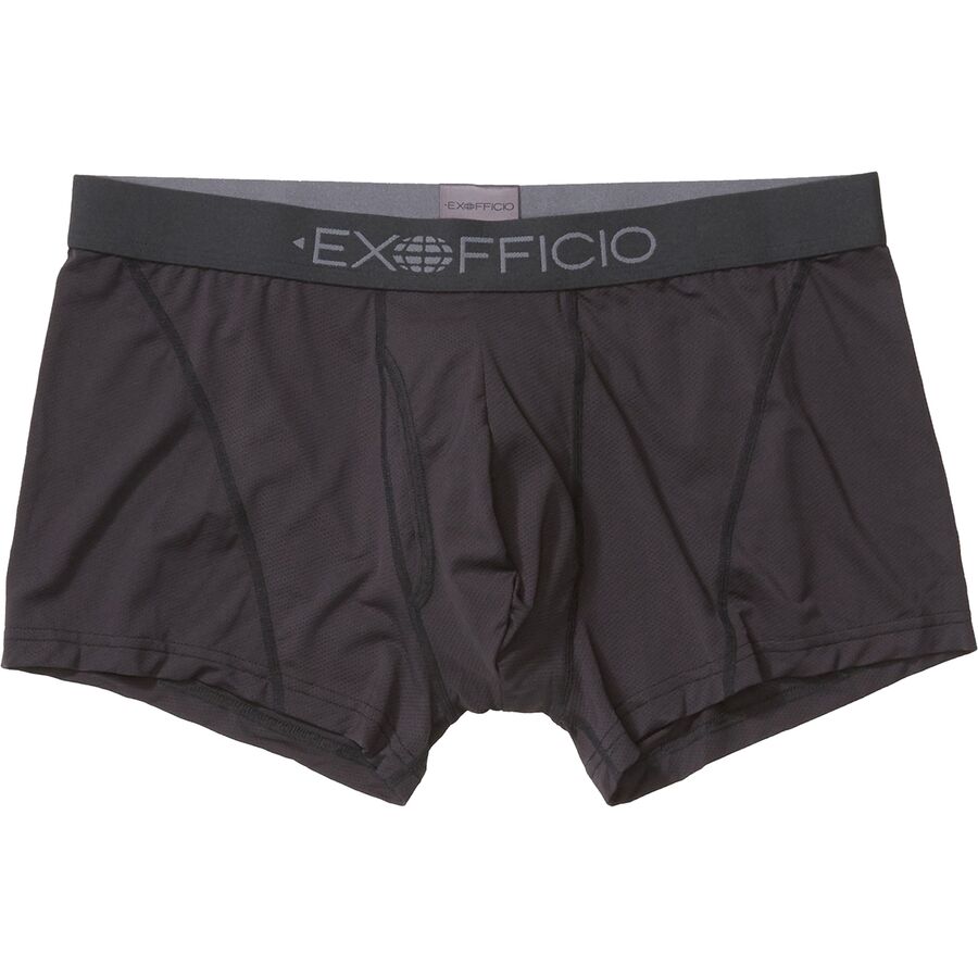 ExOfficio Give-N-Go Sport 2.0 3in Boxer Brief - Men's Black/Black