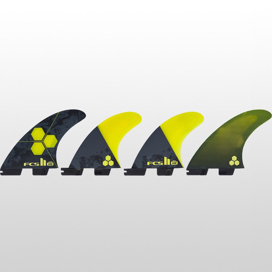 FCS FCS II Al Merrick Pc Aircore Tri-Quad Fins Yellow