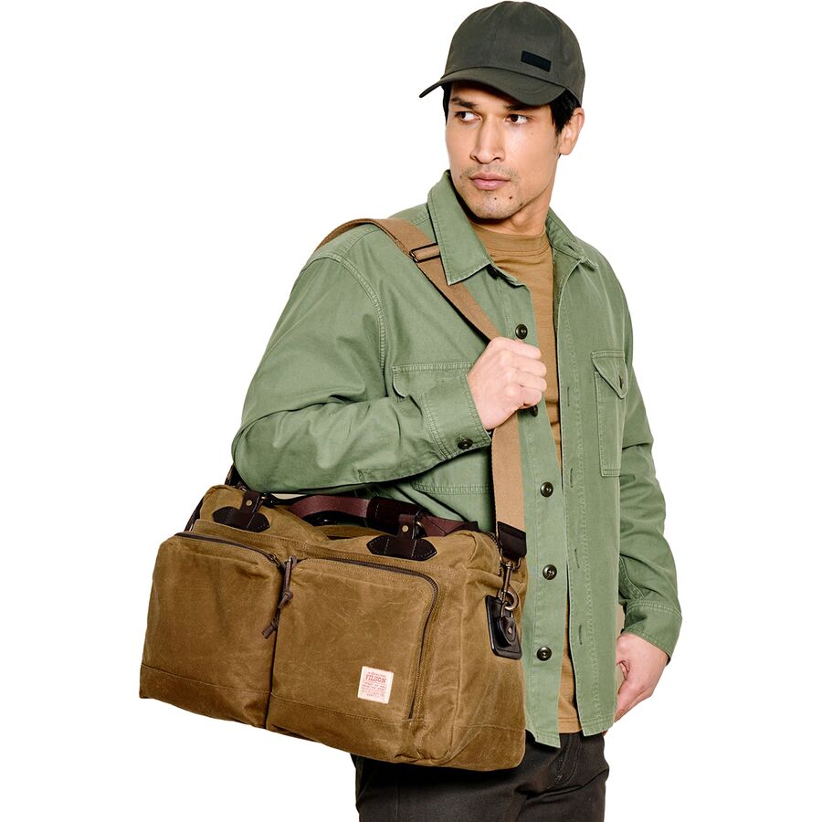 Filson 48 Hour Tin Cloth Duffle Bag Dark Tan