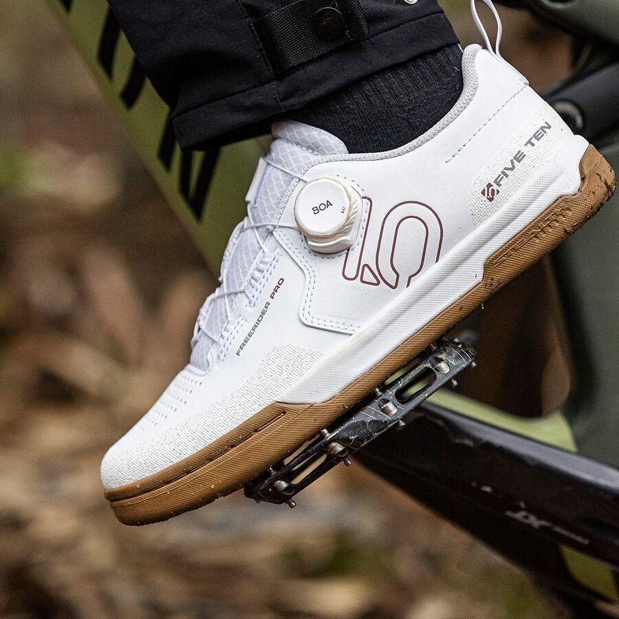 Five Ten Freerider Pro Boa Cycling Shoe - Men's Ftwr White/Core Black/Red