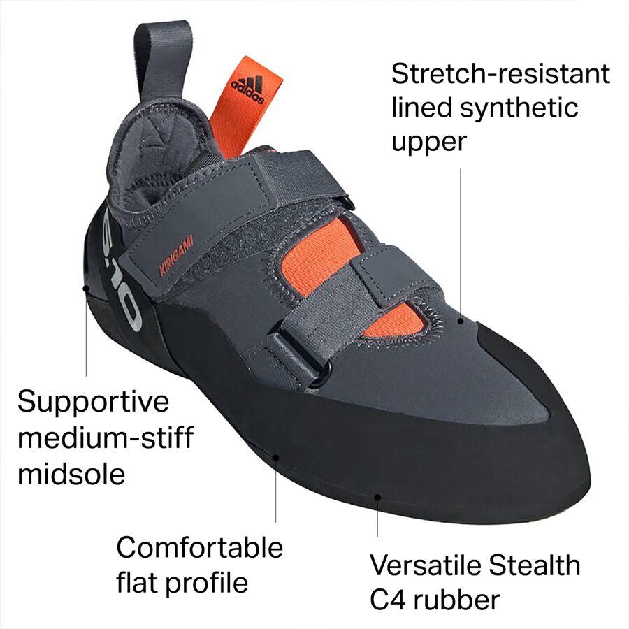 Five Ten Kirigami Climbing Shoe Onix/Black/Solar Red