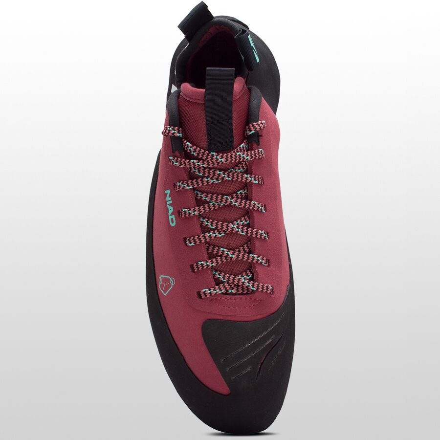 Five Ten Niad Lace Climbing Shoe Core Black/Crew Red/Acid Mint