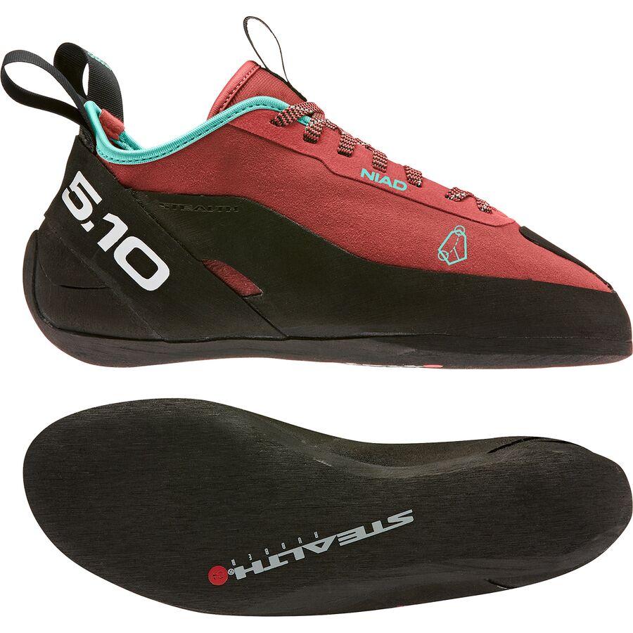 Five Ten Niad Lace Climbing Shoe - Women's Core Black/Core Black/Acid Mint