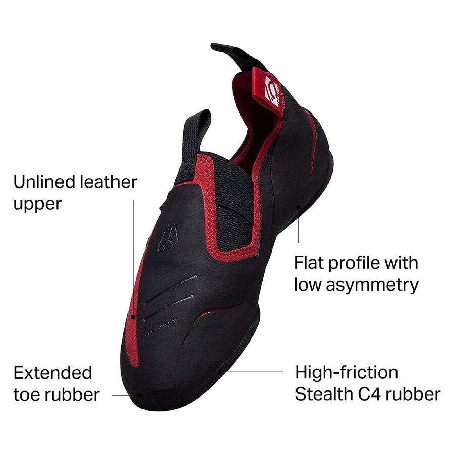 Five Ten Niad Moccasym Climbing Shoe Core Black/Core Black/Matte Silver