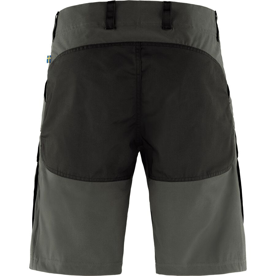 Fjallraven Keb Short - Men's Black/Stone Grey