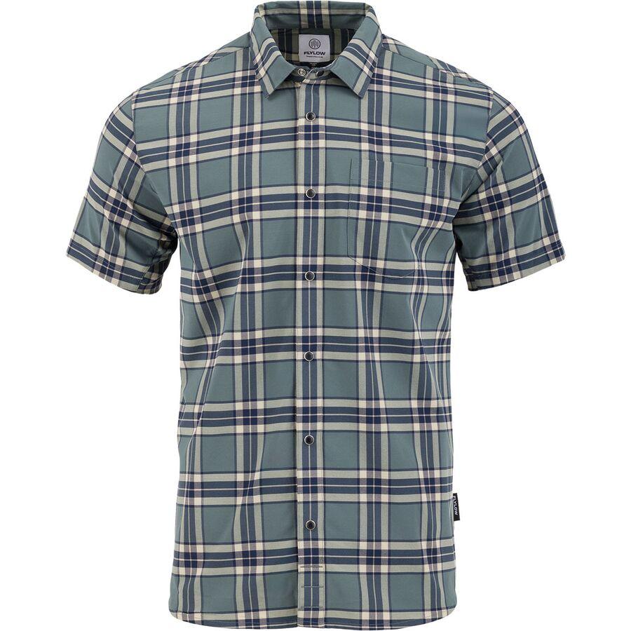 Flylow Anderson Shirt - Men's Eucalyptus/Mist Plaid