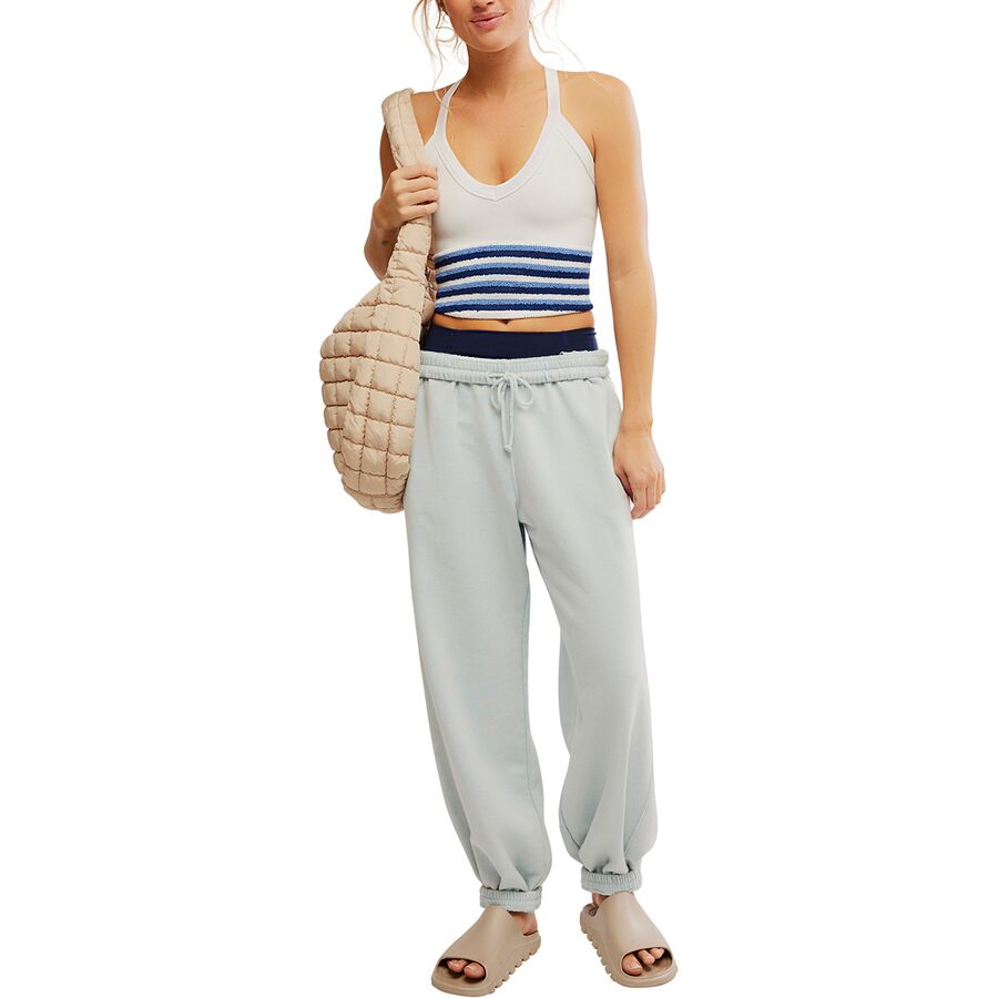 FP Movement All Clear V Neck Stripe Cami - Women's White Combo
