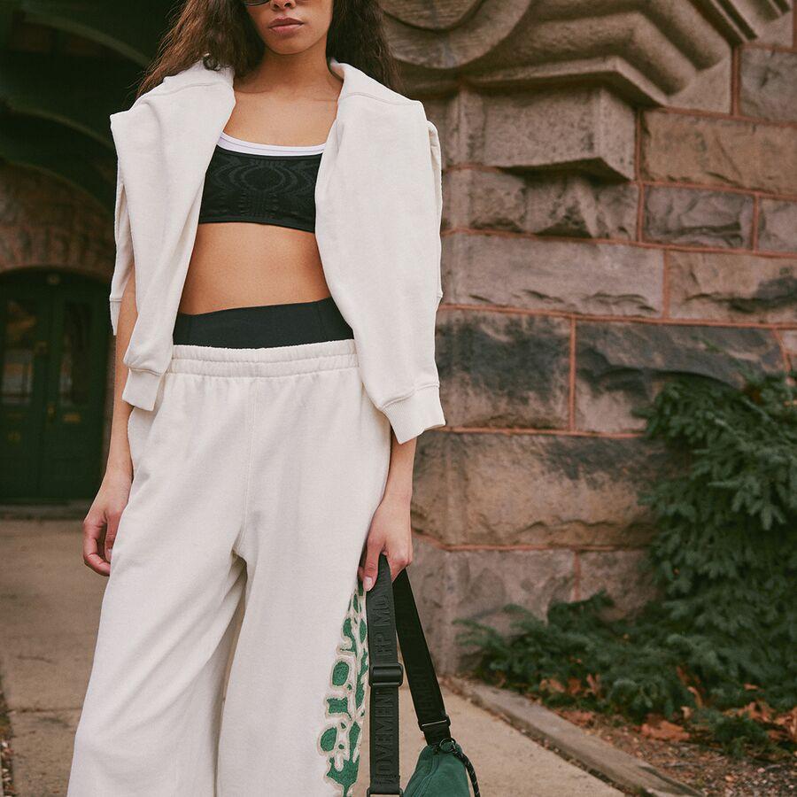 FP Movement All Star Embroidered Pant - Women's White Logo