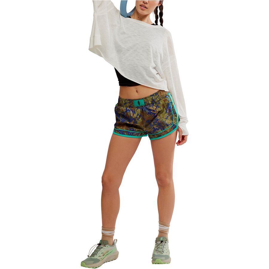 FP Movement Varsity Blues Print Short - Women's Floral Camo Combo