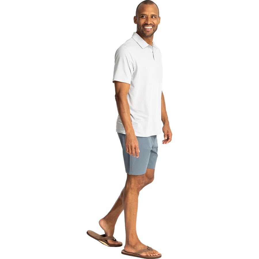 Free Fly Elevate Polo Shirt - Men's Aspen Grey