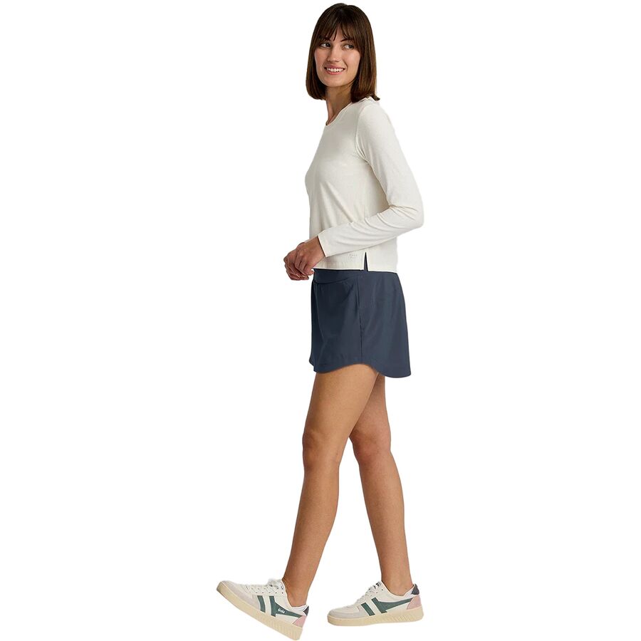 Free Fly Lined Active Breeze Long Skort - Women's Storm Cloud