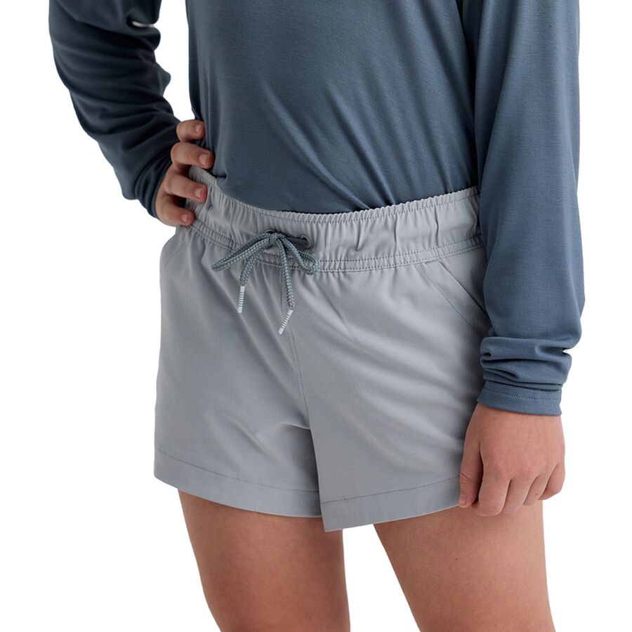 Free Fly Pull-On Breeze Short - Girls' Aspen Grey