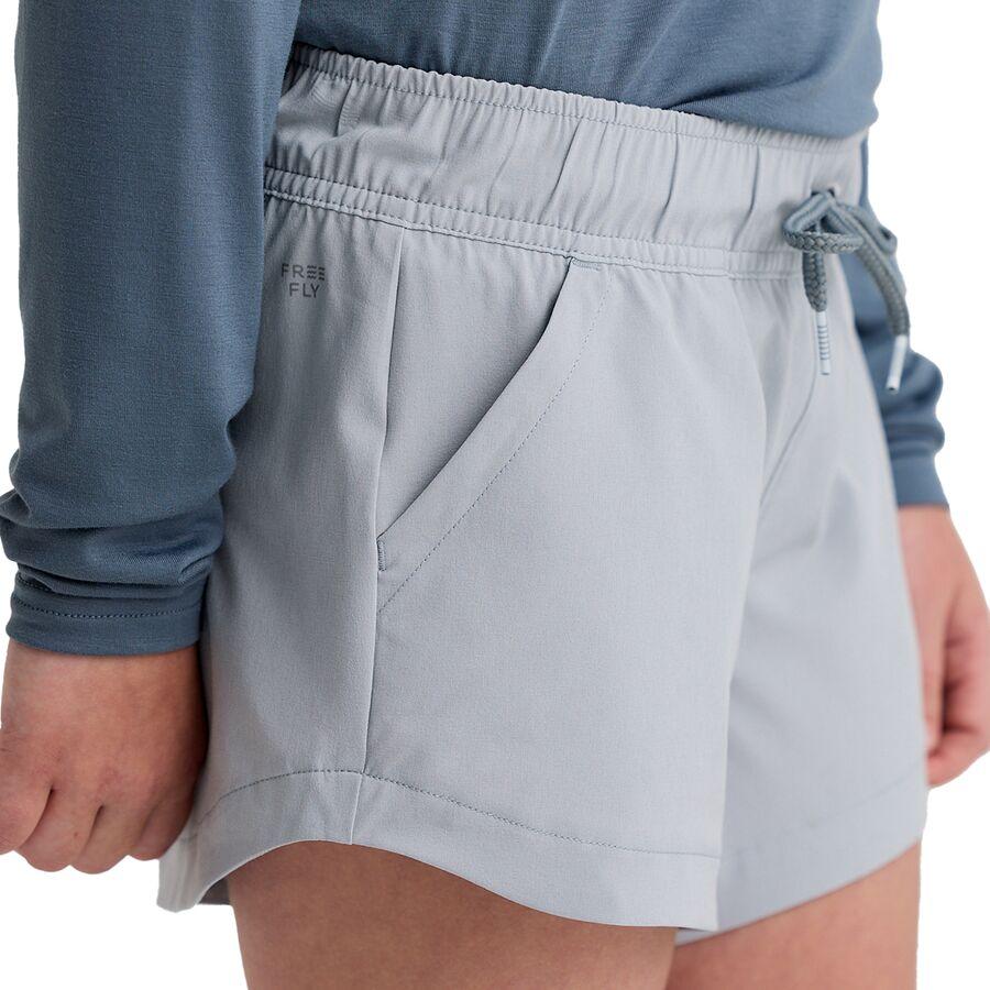 Free Fly Pull-On Breeze Short - Girls' Aspen Grey