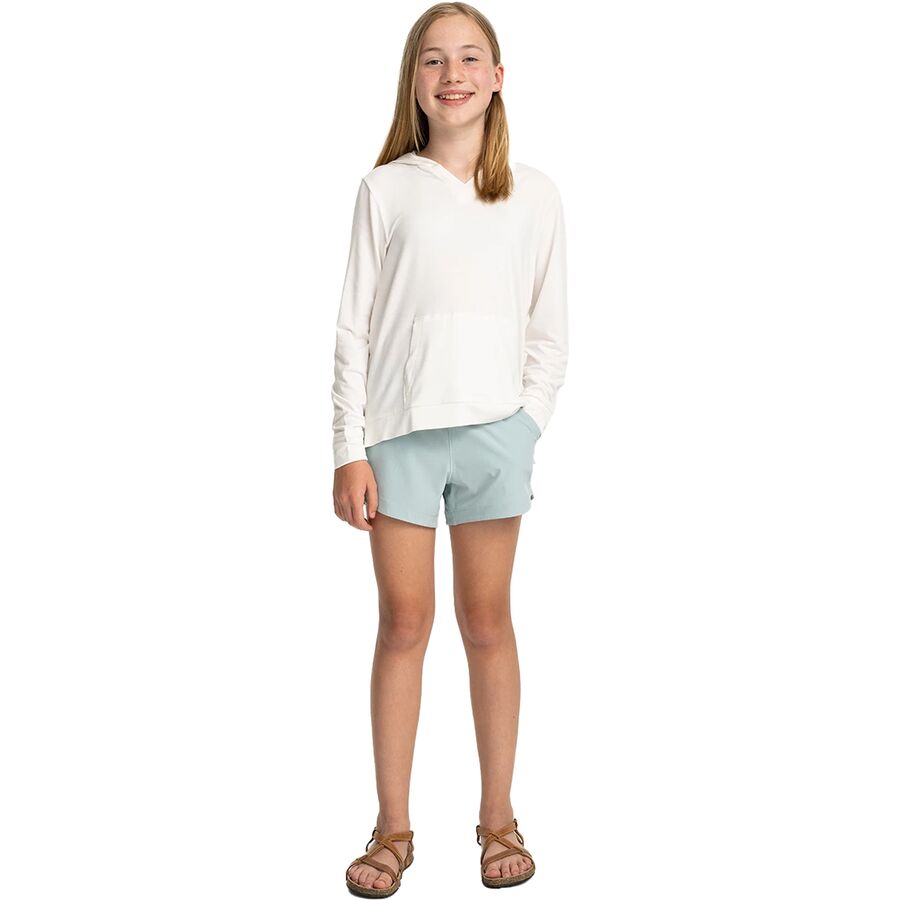Free Fly Shade Hoodie - Girls' Bright White