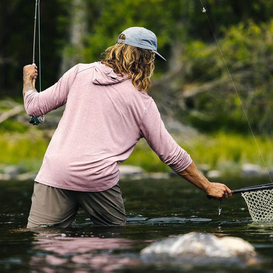 Free Fly Shade Hoodie - Men's Heather Adobe Red