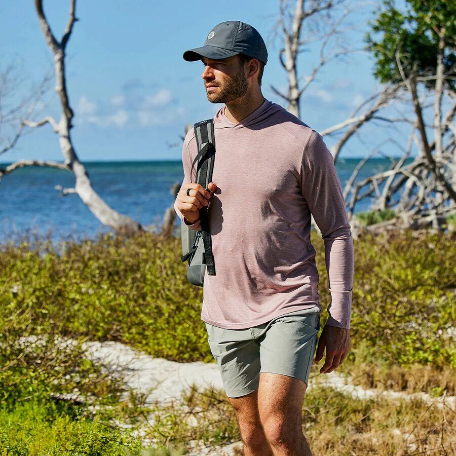 Free Fly Shade Hoodie - Men's Heather Adobe Red