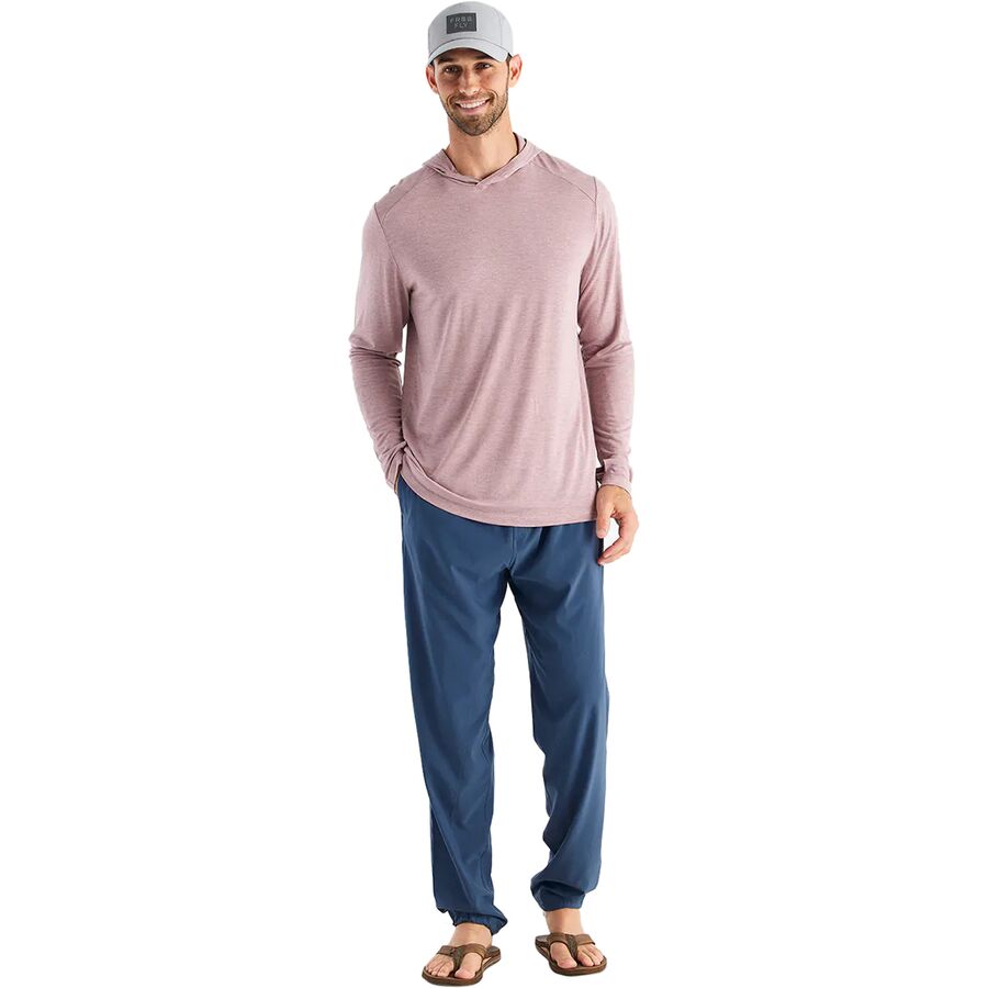 Free Fly Shade Hoodie - Men's Heather Adobe Red