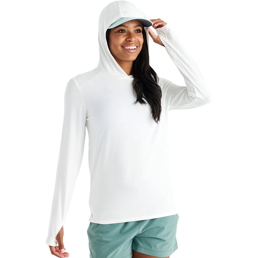 Free Fly Shade II Hoodie - Women's Bright White