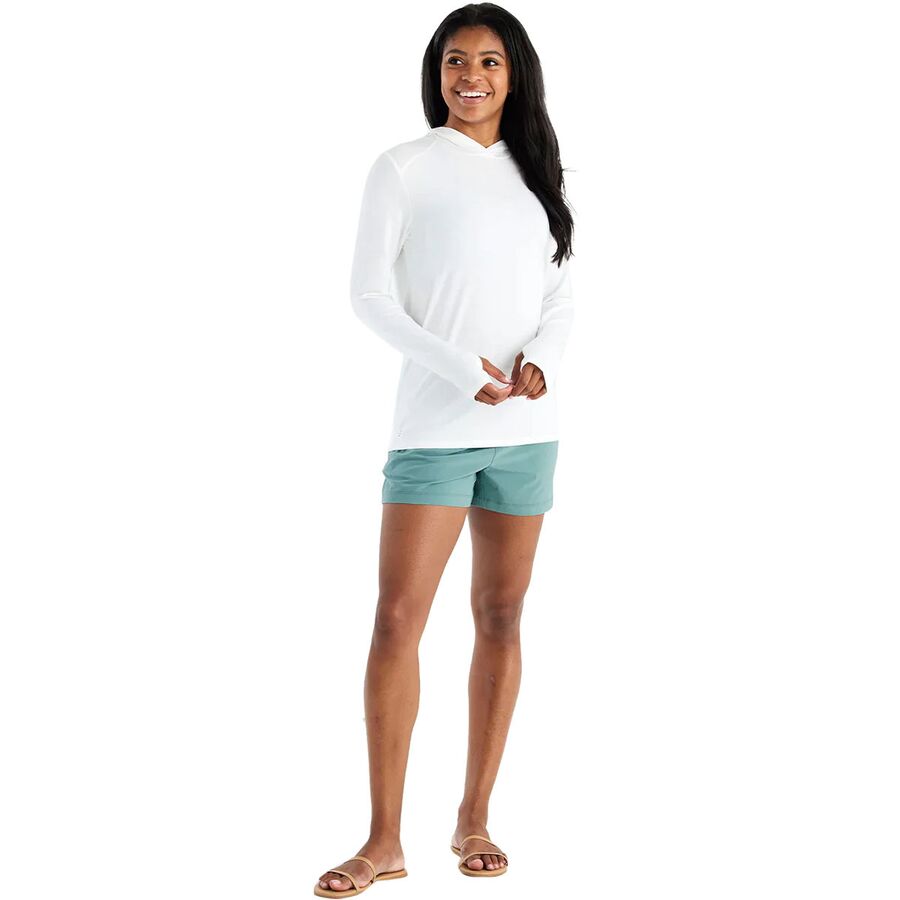 Free Fly Shade II Hoodie - Women's Bright White