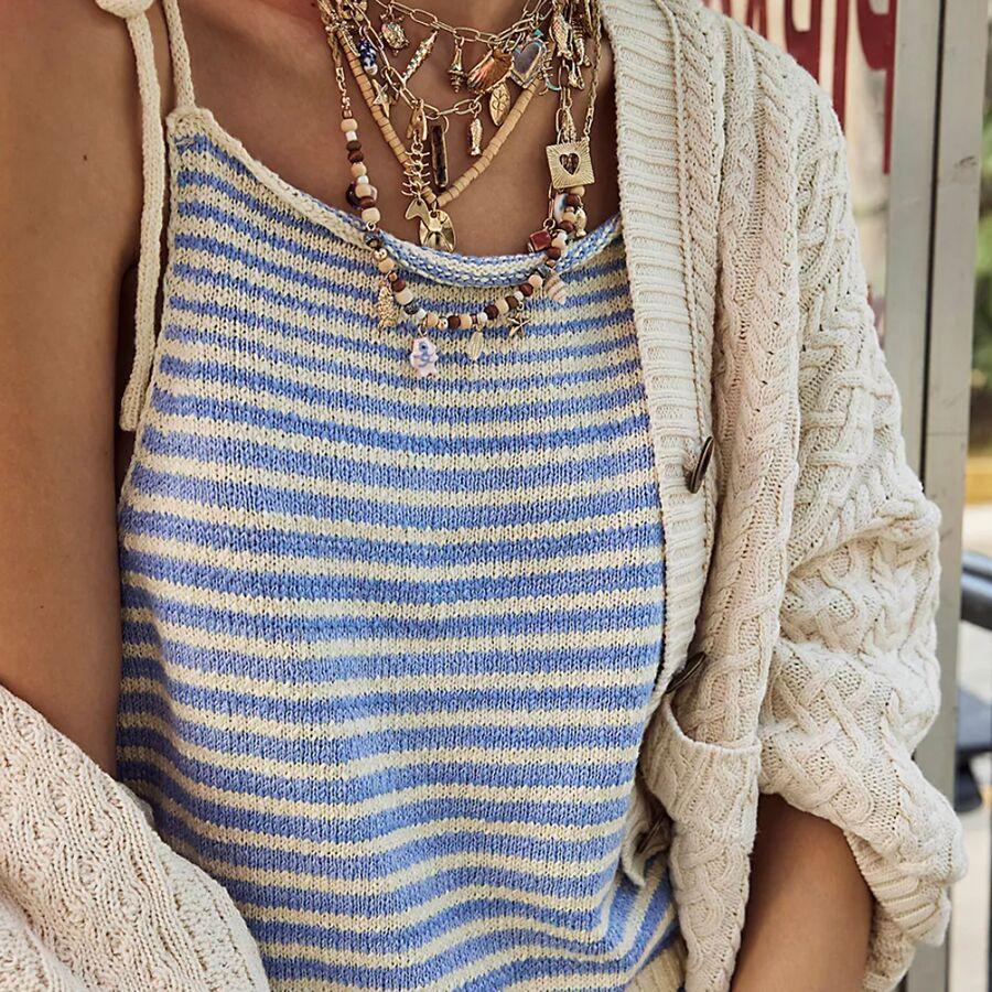 Free People Claire Tank Top - Women's Granada Sky Combo