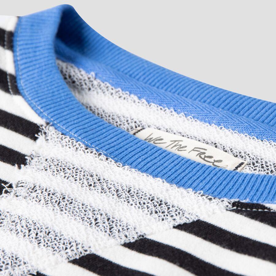 Free People Classic Striped Crew - Women's Black Combo