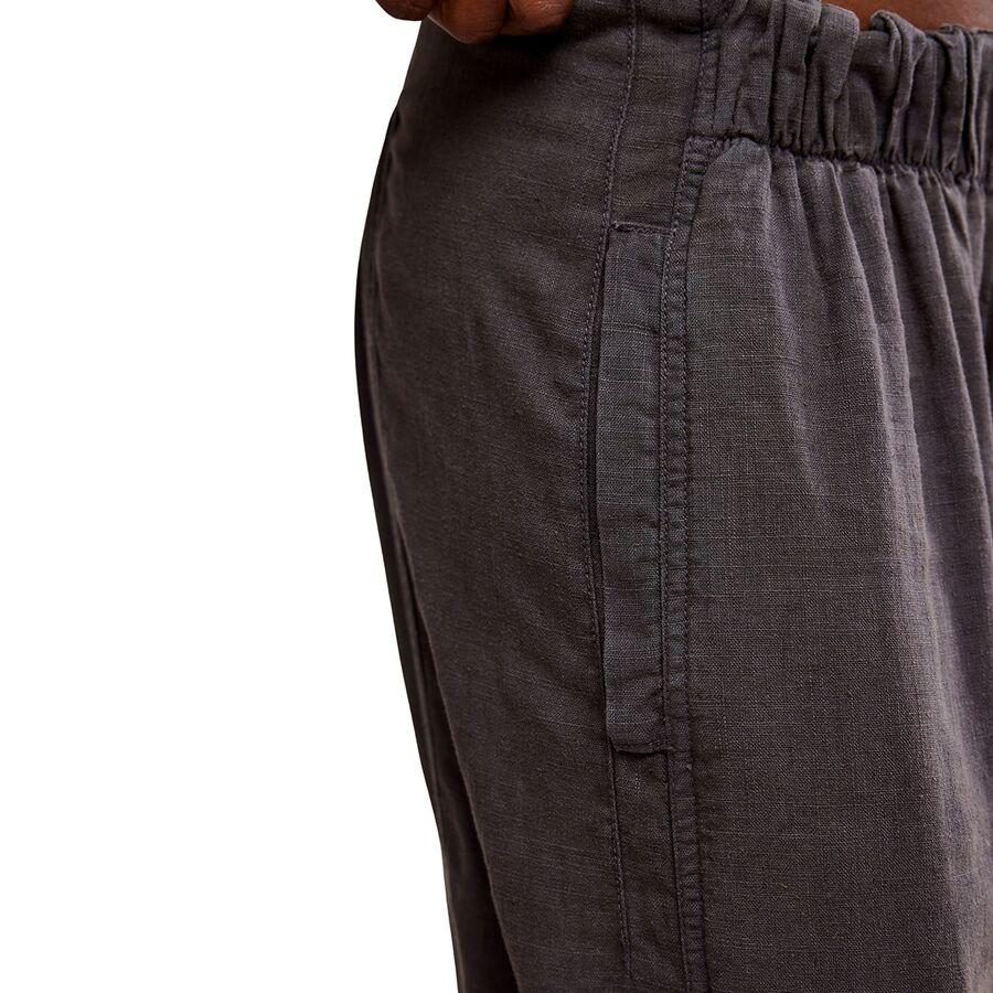 Free People Days End Linen Pull On Pant - Women's Black