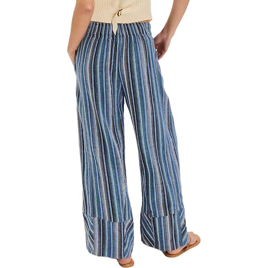 Free People Days End Linen Stripe Pant - Women's Indigo Combo
