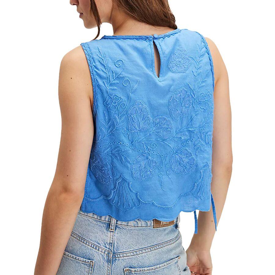 Free People Faded Gardens Tank Top - Women's Blue Marina