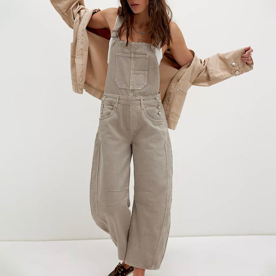 Free People Good Luck Overall - Women's Cobblestone