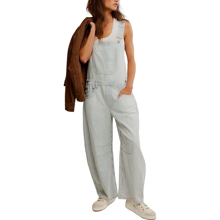Free People Good Luck Stripe Overall - Women's Indigo Railroad