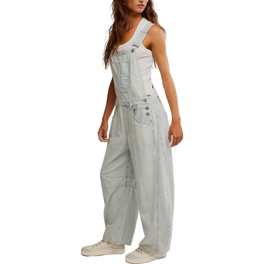 Free People Good Luck Stripe Overall - Women's Indigo Railroad