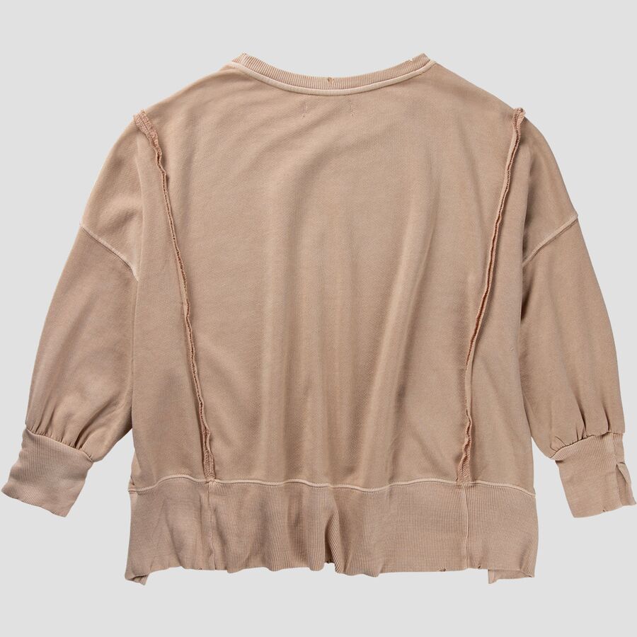 Free People Graphic Camden Sweatshirt - Women's Brown Combo Amsterda