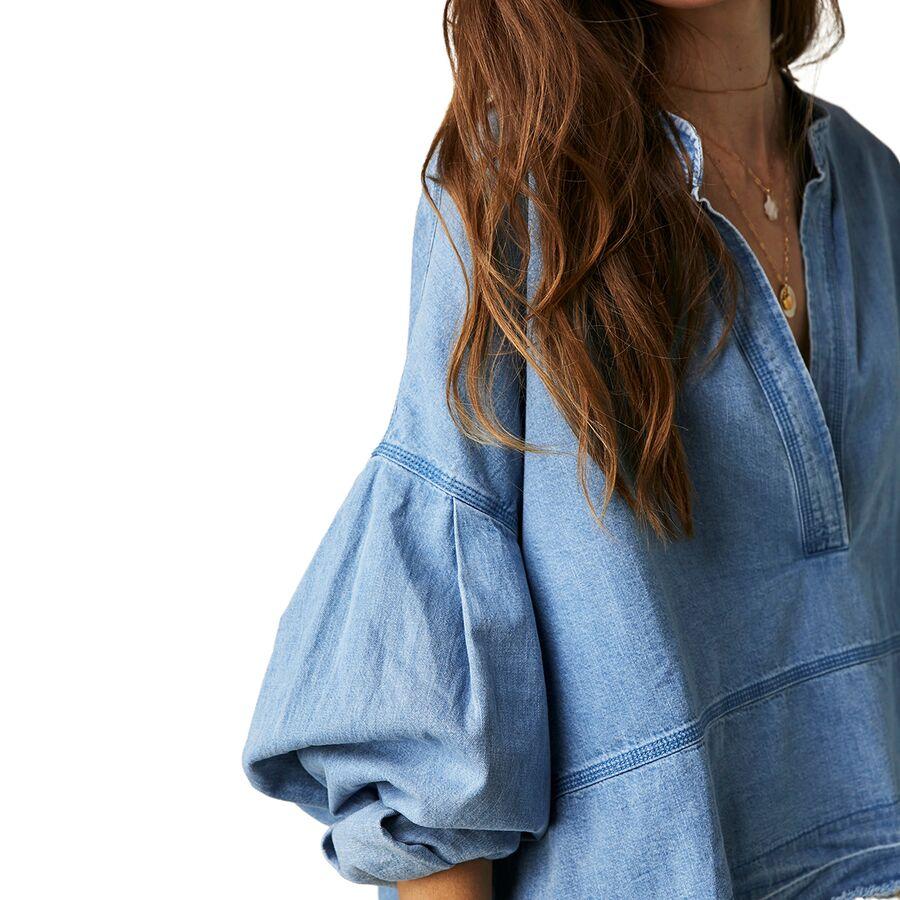 Free People Jude Denim Pullover - Women's Vintage Indigo