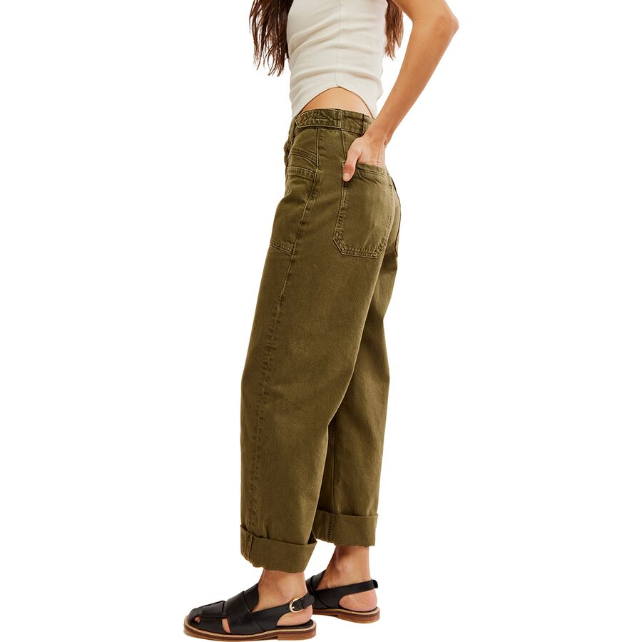 Free People Palmer Cuffed Jean - Women's Army