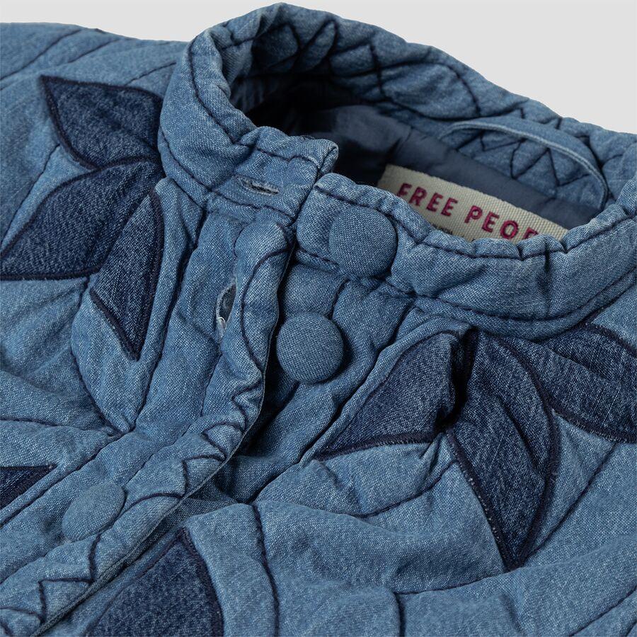 Free People Quinn Quilted Jacket - Women's Indigo Combo
