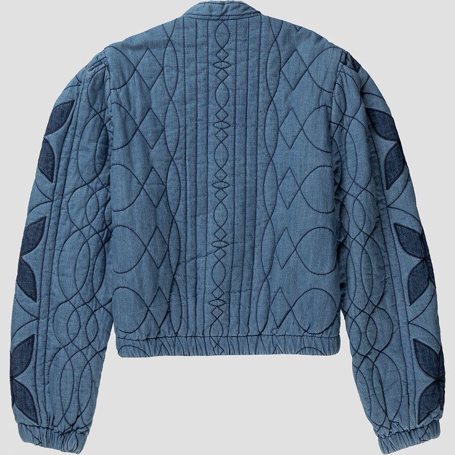 Free People Quinn Quilted Jacket - Women's Indigo Combo